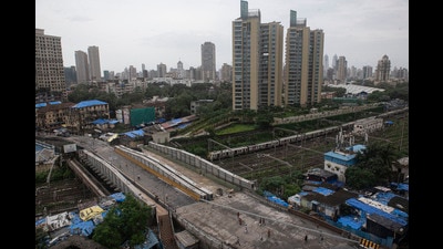Hancock Bridge and Wallace Fortuna Arkade at Mazgaon in Mumbai (Anshuman Poyrekar/HT PHOTO) Hancock Bridge and Wallace Fortuna Arkade at Mazgaon in Mumbai (Anshuman Poyrekar/HT PHOTO)