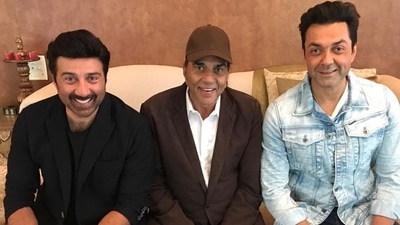 Sunny Deol shared a picture with Dharmendra and Bobby Deol on Instagram. Sunny Deol shared a picture with Dharmendra and Bobby Deol on Instagram. 