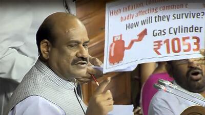 Lok Sabha Speaker Om Birla said that the citizens of India do not want to see placards in the hands of ‘honourable’ leaders and urged the MPs to maintain the sanctity of the House (ANI) Lok Sabha Speaker Om Birla said that the citizens of India do not want to see placards in the hands of ‘honourable’ leaders and urged the MPs to maintain the sanctity of the House (ANI)