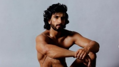 Ranveer Singh shared the pictures from his nude photoshoot on Instagram on Friday.