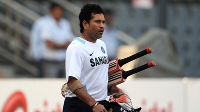 Even the great Sachin Tendulkar had his nervy moments. (Getty) Even the great Sachin Tendulkar had his nervy moments. (Getty)
