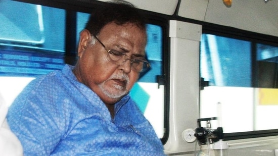 West Bengal minister Partha Chatterjee was brought back to Kolkata by ED after a Kolkata court remanded him in the agency’s custody till August 3 (ANI)(HT_PRINT)