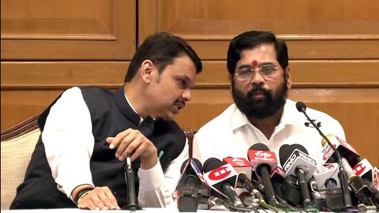 Chief minister Eknath Shinde and deputy chief minister Devendra Fadnavis ANI