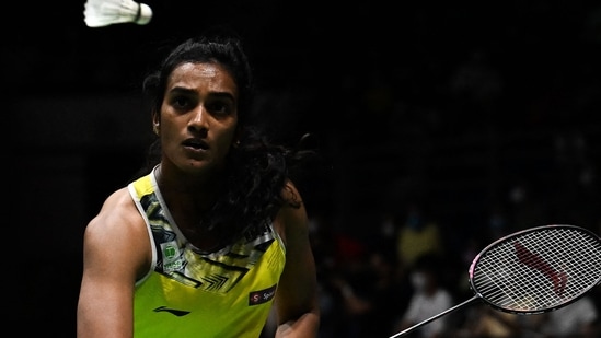 PV Sindhu will be gunning for glory at CWG 2022 in Birmingham.(AFP)