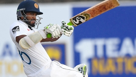 Sri Lanka Captain Dimuth Karunaratne in action&nbsp;(AFP)