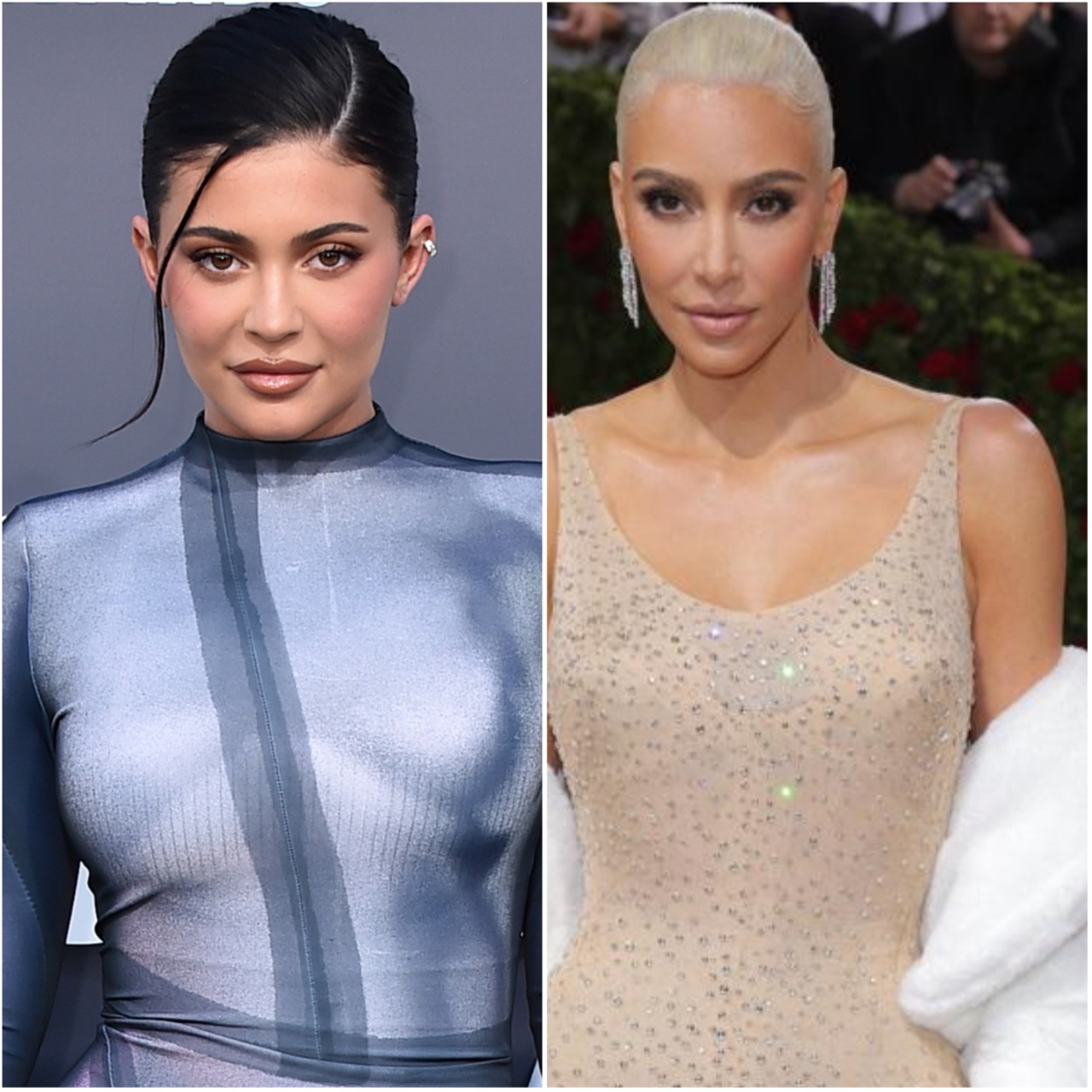 Kylie Jenner and Kim Kardashian. (AFP/Reuters)