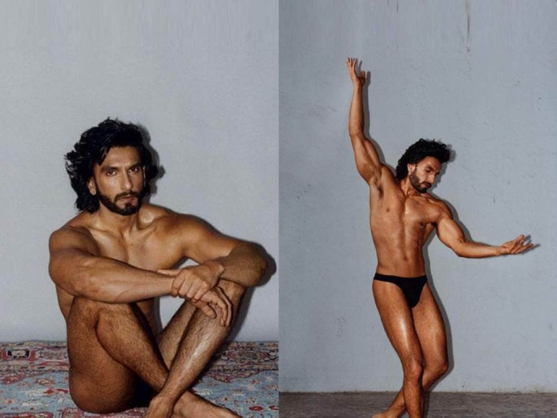 Photos from Ranveer Singh's nude photoshoot for Paper magazine.