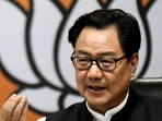 Union law minister Kiren Rijiju. (ANI PHOTO.) Union law minister Kiren Rijiju. (ANI PHOTO.)
