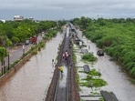 Jodhpur: Flooded roads after heavy monsoon rains, in Jodhpur, Tuesday, July 26, 2022. Jodhpur: Flooded roads after heavy monsoon rains, in Jodhpur, Tuesday, July 26, 2022.