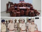 Over 1000 kilograms of red sandalwood was seized by Bengaluru police in a big bust. (Image source: @DCPWestBCP/Twitter) Over 1000 kilograms of red sandalwood was seized by Bengaluru police in a big bust. (Image source: @DCPWestBCP/Twitter)