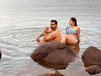 Rubina Dilaik with Abhinav Shukla on their vacation. Rubina Dilaik with Abhinav Shukla on their vacation.
