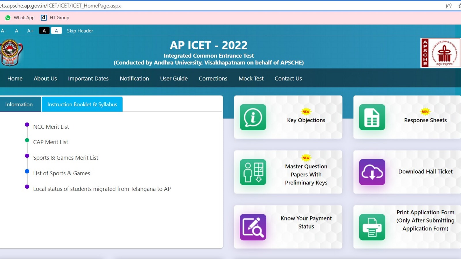 AP ICET answer key 2022 released at cets.apsche.ap.gov.in, link here