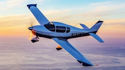 An exterior view of a Sling TSI model aircraft that Ashok built by ordering himself a kit (https://slingaircraft.com/aircraft/sling-tsi/)