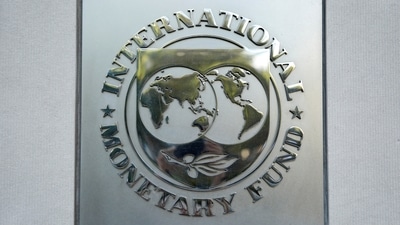 International Monetary Fund logo at the IMF headquarters building during the IMF/World Bank annual meetings in Washington, U.S., REUTERS/Yuri Gripas/File Photo