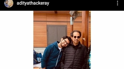 Aaditya Thackeray posted a photo with his father on Uddhav Thackeray's 62nd birthday on Wednesday. Aaditya Thackeray posted a photo with his father on Uddhav Thackeray's 62nd birthday on Wednesday. 