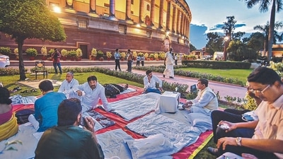 Sources in the Opposition also said a detailed plan of action has been drawn out for the dharna and a roster of duties created which is being circulated on a dedicated WhatsApp group. (PTI) Sources in the Opposition also said a detailed plan of action has been drawn out for the dharna and a roster of duties created which is being circulated on a dedicated WhatsApp group. (PTI)