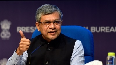 Union minister Ashwini Vaishnaw said the package has a cash component of ₹43,964 crore and a non-cash component of ₹1.2 lakh crore spread over four years. (Sanjeev Verma/HT PHOTO) Union minister Ashwini Vaishnaw said the package has a cash component of ₹43,964 crore and a non-cash component of ₹1.2 lakh crore spread over four years. (Sanjeev Verma/HT PHOTO)