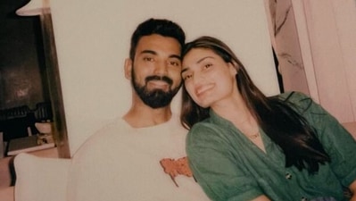 Athiya Shetty with KL Rahul on a date. Athiya Shetty with KL Rahul on a date.