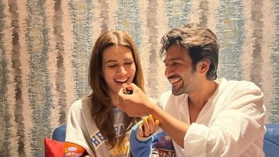 Kartik Aaryan shares a cute birthday post for co-star Kriti Sanon.
