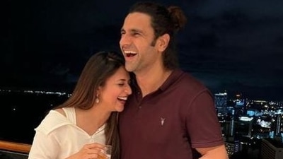 Divyanka Tripathi is all smiles as she spends some time with husband Vivek Dahiya.