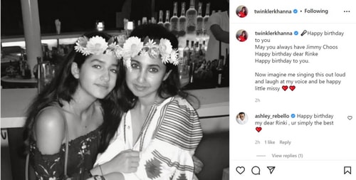 Twinkle Khanna's Instagram post.