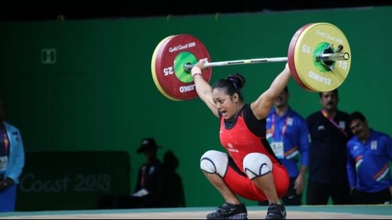 Punam Yadav in action during the Gold Coast Games in 2018. (HT File Photo)