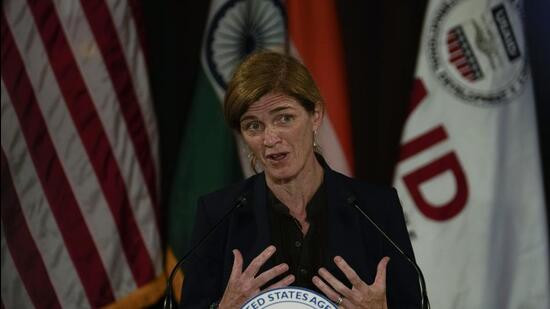 USAID chief Samantha Power is on a visit to New Delhi to address the global food security crisis. (AP Photo)