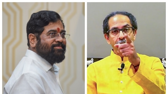 Eknath Shinde on Wednesday wished Uddhav Thackeray on the occasion of his birthday.&nbsp;