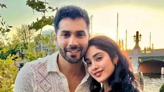 A picture of Janhvi Kapoor and Varun Dhawan from their upcoming film Bawaal's Amsterdam set. A picture of Janhvi Kapoor and Varun Dhawan from their upcoming film Bawaal's Amsterdam set.