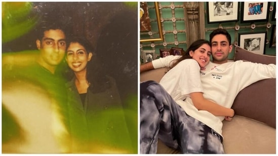 Shweta Bachchan's picture with Abhishek Bachchan drew comparisons with her kids.