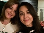 Preity Zinta shared a photo with Sussanne Khan.