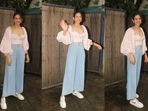 Balloon sleeves top for women look edgy and classy.