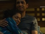 Drashti Dhami and Gulshan Devaiah in a still from Duranga teaser. Drashti Dhami and Gulshan Devaiah in a still from Duranga teaser.