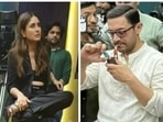 Aamir Khan and Kareena Kapoor ahead of their shoot for Koffee With Karan. Aamir Khan and Kareena Kapoor ahead of their shoot for Koffee With Karan.