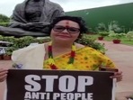 Trinamool Congress MP Shanta Chhetri and her colleague, Mausam Noor, as well as AAP MP Sanjay Singh, have refused to apologise in order to revoke their suspension from Parliament (Credit: ANI)