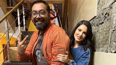 Sunny Leone shared a photo with Anurag Kashyap,