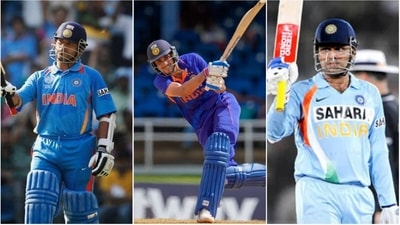 Sachin Tendulkar; Shubman Gill; Virender Sehwag (Getty/AP)