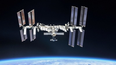 The International Space Station (ISS) photographed by Expedition 56 crew members from a Soyuz spacecraft after undocking in 2018. (Reuters file photo)