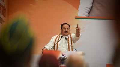 BJP national president JP Nadda. (Sanchit Khanna/HT file)