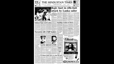 HT This Day: July 31, 1987 -- Rajiv hurt in rifle-butt attack by Lanka sailor