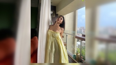 Mouni Roy, who is often seen making stylish statements with her sartorial fashion choices, proved once again that she can ace any look effortlessly in this simple yet beautiful yellow slip summer dress. (Instagram/@imouniroy) Mouni Roy, who is often seen making stylish statements with her sartorial fashion choices, proved once again that she can ace any look effortlessly in this simple yet beautiful yellow slip summer dress. (Instagram/@imouniroy)