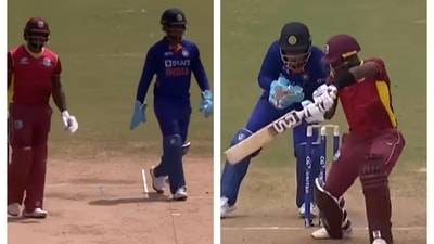 Sanju Samson was at his chirpy best in the third ODI vs West Indies Sanju Samson was at his chirpy best in the third ODI vs West Indies