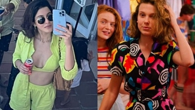 Shanaya Kapoor's latest pictures from Ibiza reminded fans of Millie Bobby Brown as Eleven in Stranger Things Season 4.