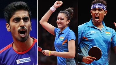 Day 1 of CWG 2022 Will see table tennis stars G Sathiyan, Manika Batra and A Sharath Kamal in action (Twitter/Getty) Day 1 of CWG 2022 Will see table tennis stars G Sathiyan, Manika Batra and A Sharath Kamal in action (Twitter/Getty)