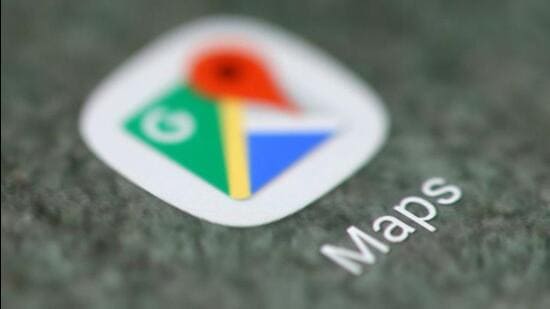The notified speed limit for a road will be displayed in the Google Maps navigation mode on the bottom left side of the phone screen. (REUTERS)