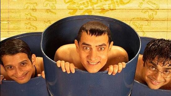 Sharman Joshi, Aamir Khan and R Madhavan in 3 Idiots. (Film still) Sharman Joshi, Aamir Khan and R Madhavan in 3 Idiots. (Film still)