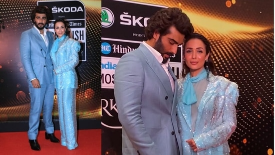 Arjun Kapoor and Malaika Arora won the Most Stylish Couple award at Hindustan Times India’s Most Stylish 2022. (HT Photo/Varinder Chawla)