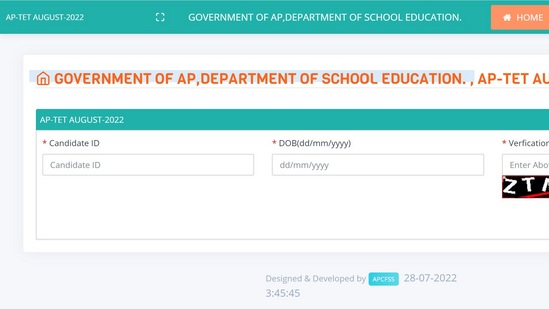 AP TET hall ticket 2022 released at aptet.apcfss.in, get link here