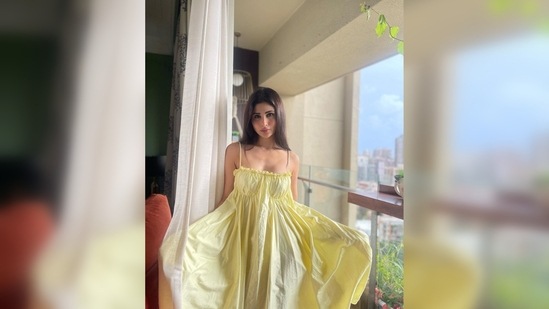 Mouni Roy is not afraid of experimenting with her looks. She picked this outfit from the shelves of the clothing line Ekastories.(Instagram/@imouniroy)