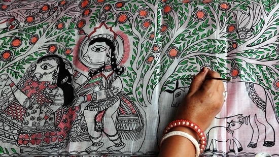 Traditional Madhubani&nbsp;art, commonly referred to as Mithila&nbsp;painting, is centered in the Mithila region of Bihar. It is one of the earliest forms of art.&nbsp;(pixabay)